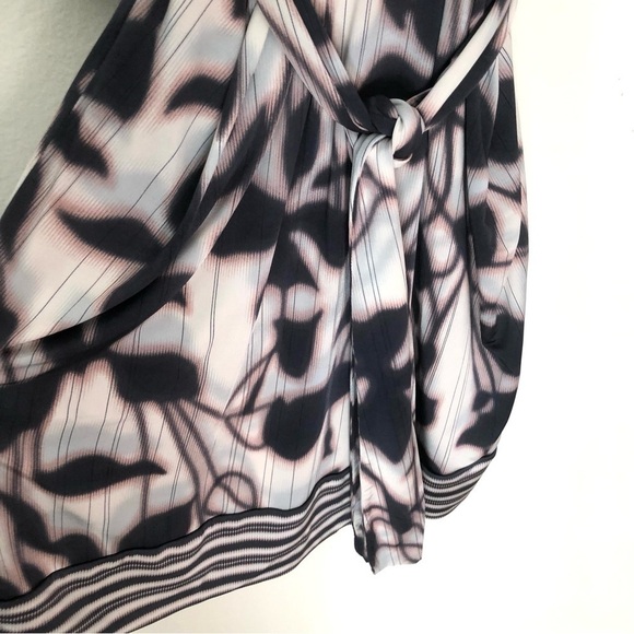 BCBGMaxAzria Abstract Floral Surplice Dress - Picture 5 of 14